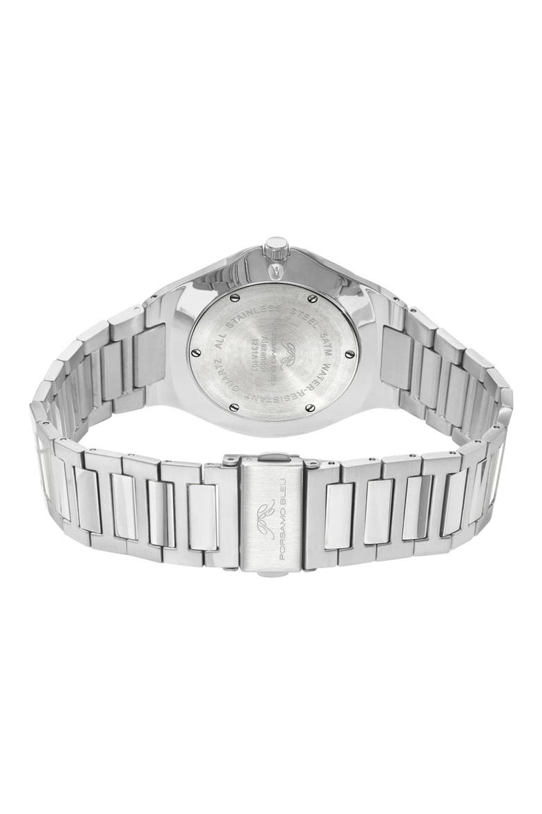 Alexander Bracelet Strap Watch, 41mm, Alternate, color, SILVER