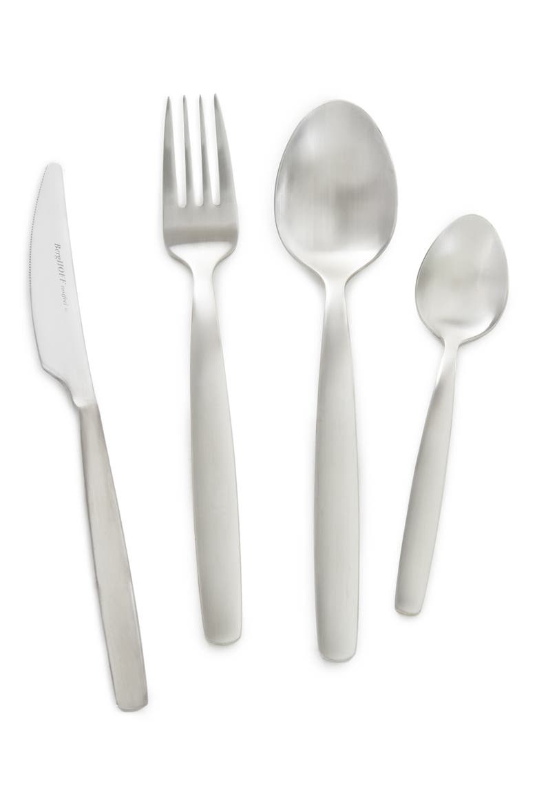 Leo Legacy 4-Piece Flatware Set, Main, color, SILVER