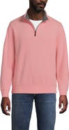 Lands' End Bedford Rib Quarter Zip Pullover Sweater