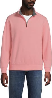 Lands' End Bedford Rib Quarter Zip Pullover Sweater