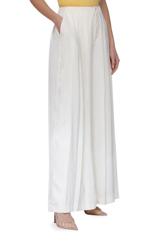 Avec Les Filles High Waist Pleated Wide Leg Pants