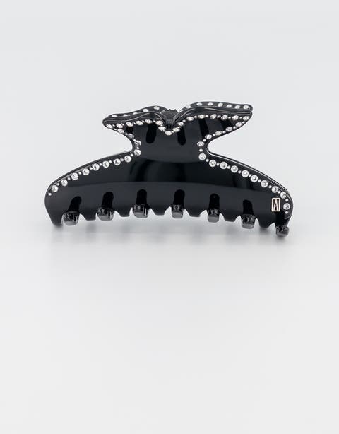 Dore acetate and crystals hair clip