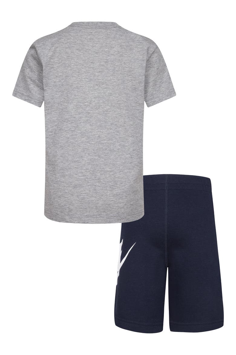 Kids' French Terry Shorts Set, Alternate, color, OBSIDIAN