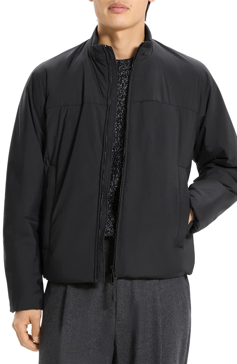 Theory Lightweight Zip-Up Jacket, Main, color, Black