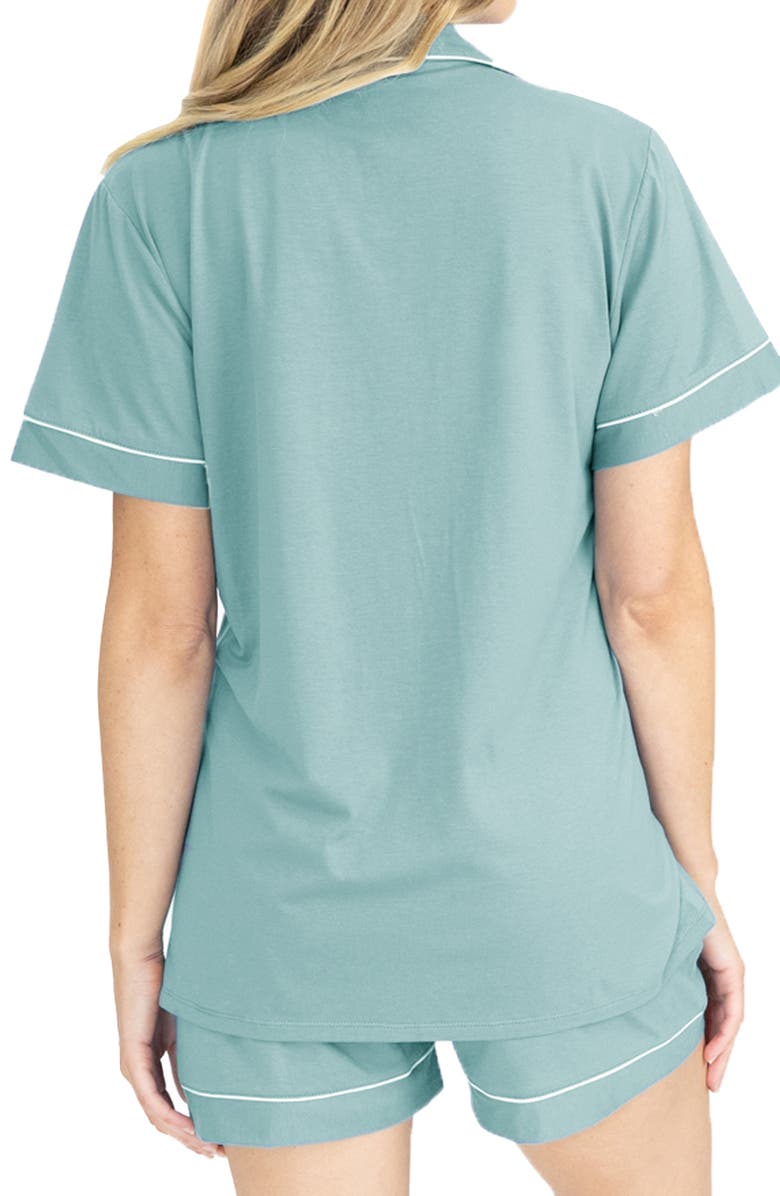 Angel Maternity Short Maternity/Nursing Pajamas, Alternate, color, Green