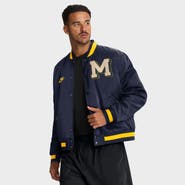 Nike Men's Nike Navy Michigan Wolverines Legacy Full-Snap Bomber Jacket