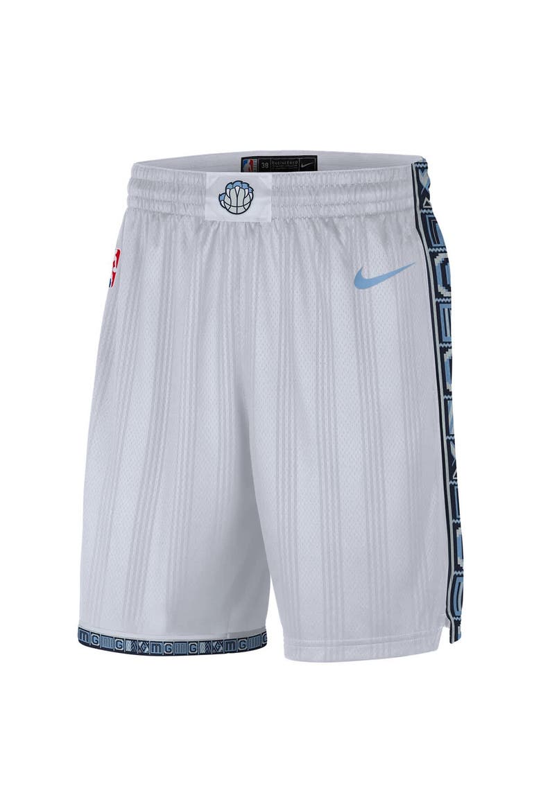 Men's Nike  White Memphis Grizzlies 2025/26 City Edition Remix Dri-FIT Swingman Shorts, Alternate, color, White