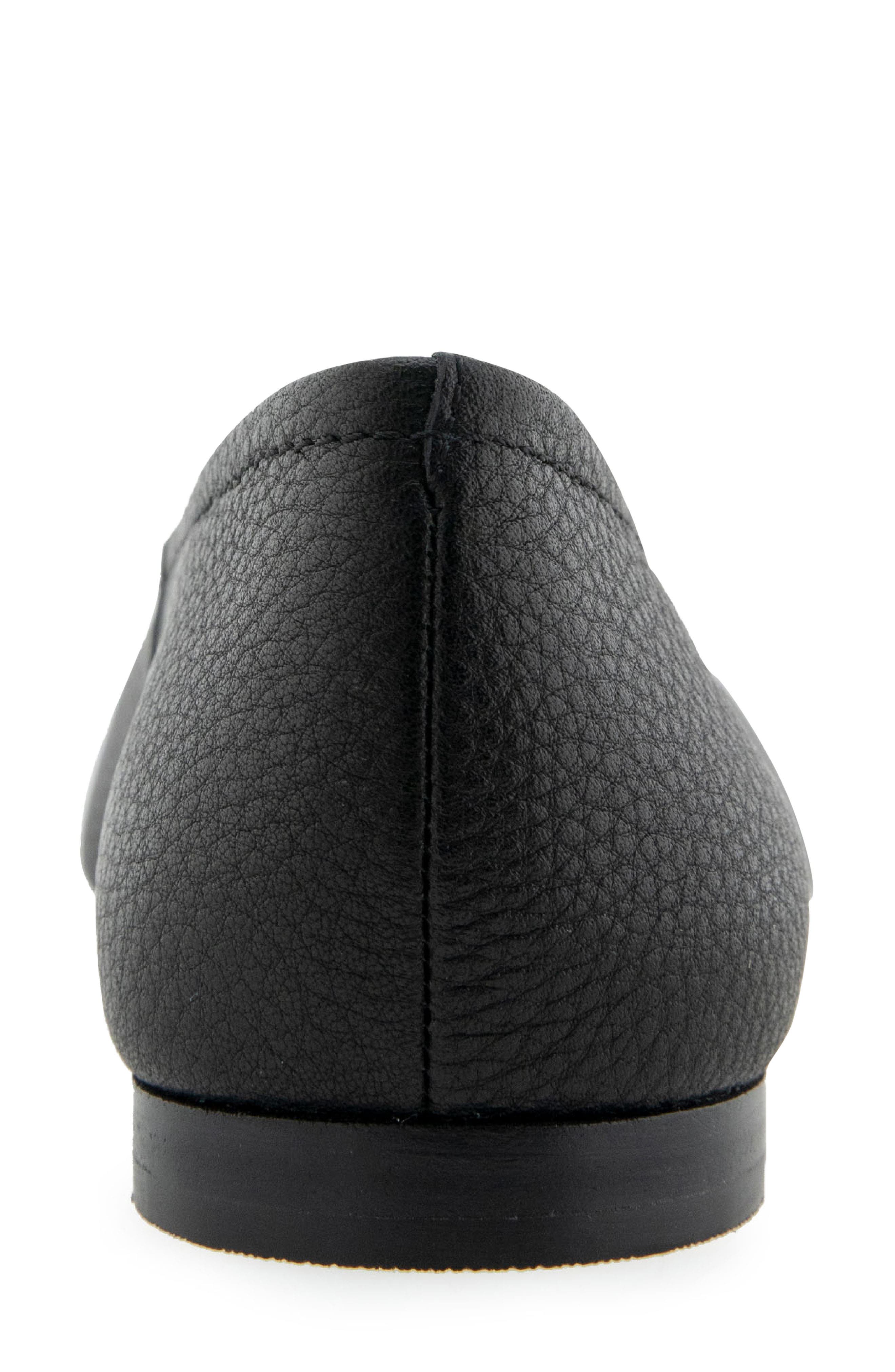 Aerosoles Amelie Ballet Flat, Alternate, color, Black Pebbled Leather