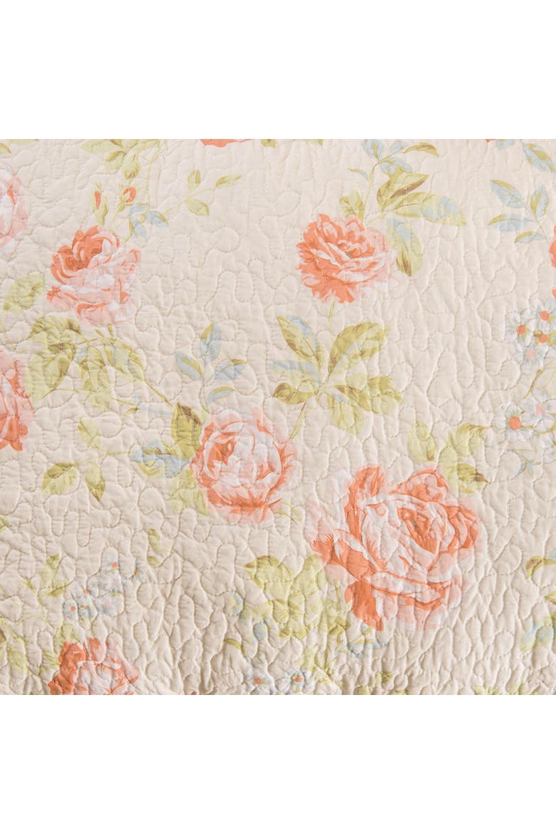 20" x 26" Whitney Floral Cotton Standard Sham - Machine Washable, Alternate, color, Beige