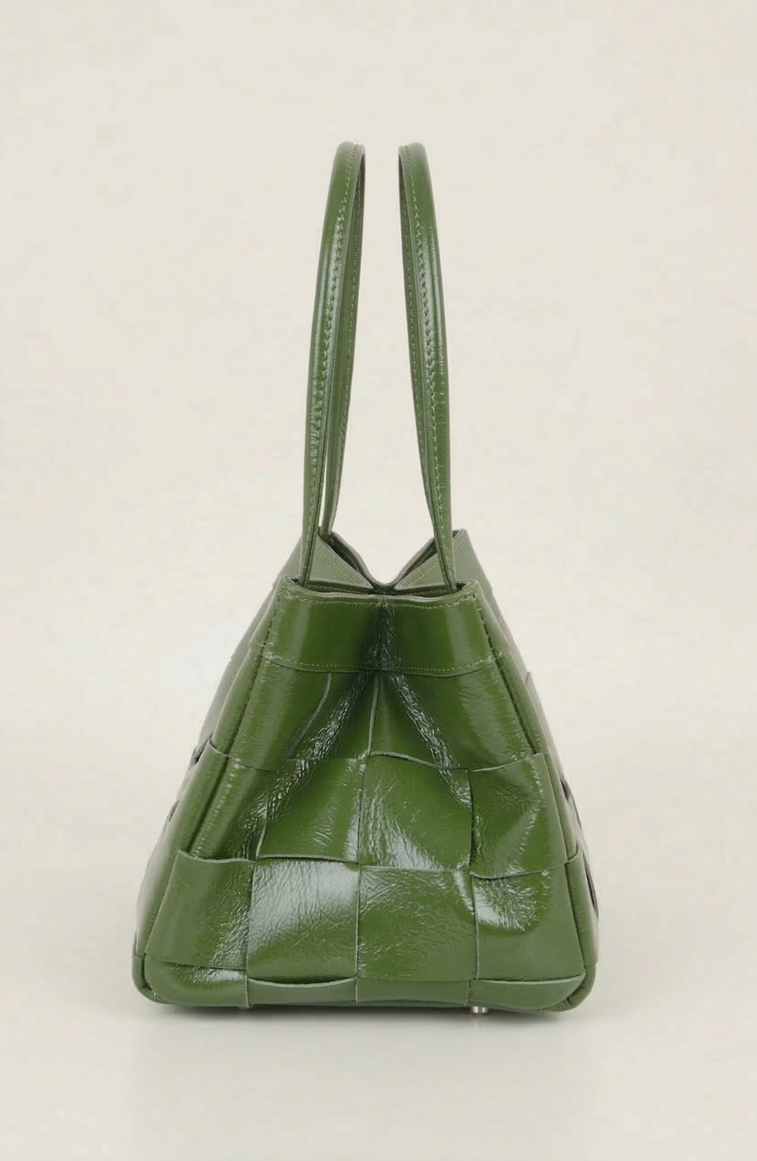 Modenaire Woven Leather Crossbody Shoulder Bag, Alternate, color, Olive Green