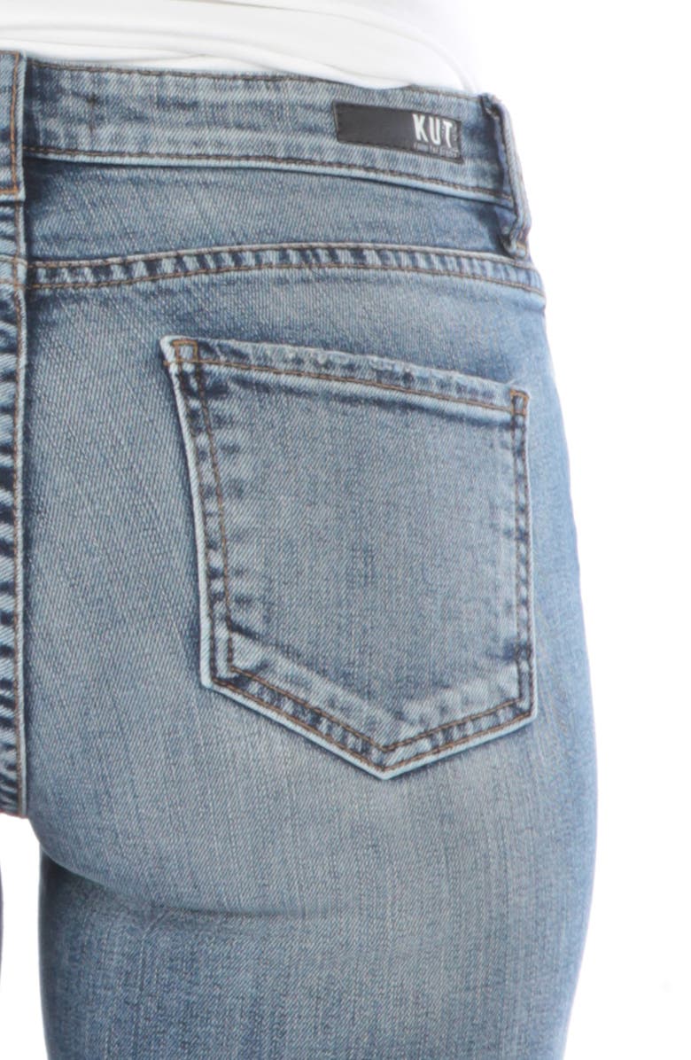 KUT from the Kloth Donna Ripped High Waist Ankle Skinny Jeans, Alternate, color, 