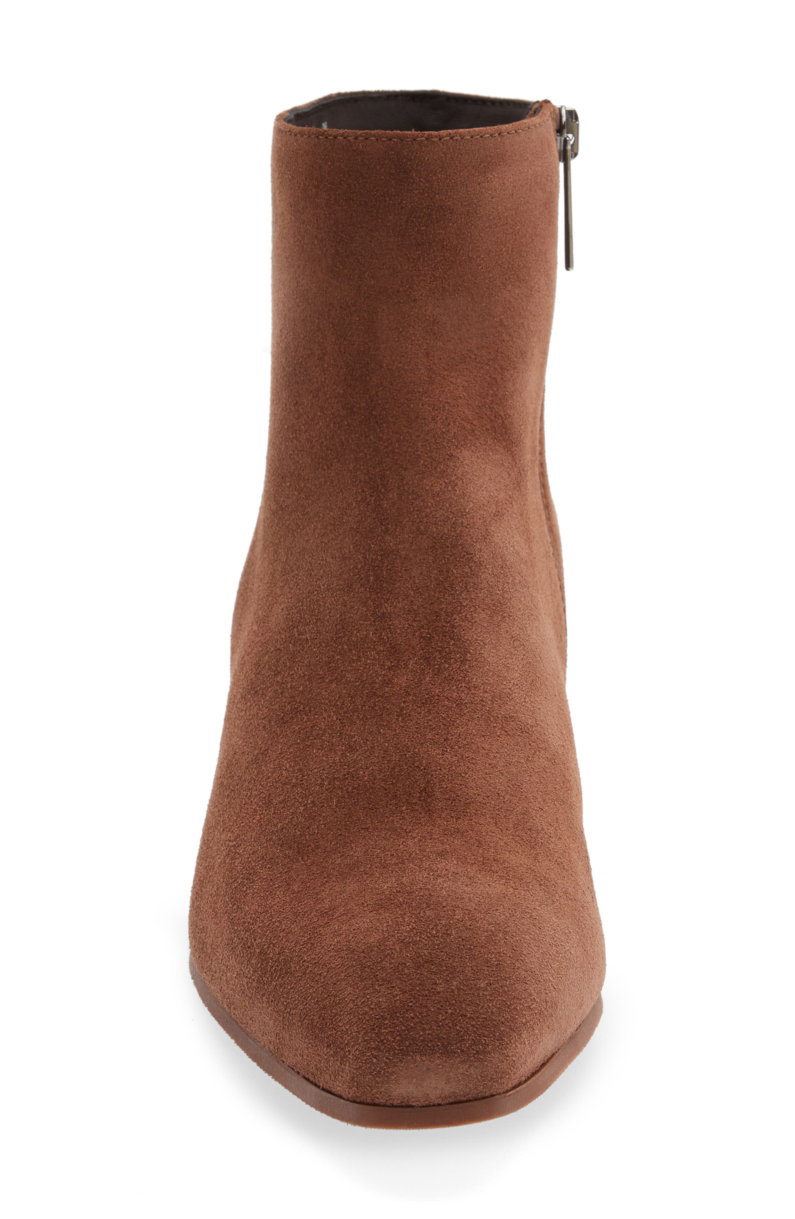 Fuoco Waterproof Bootie, Alternate, color, COGNAC SUEDE
