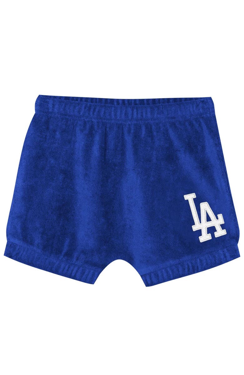 Outerstuff Girls Toddler Outerstuff Royal Los Angeles Dodgers Hop Base Fashion T-Shirt & Shorts Set, Alternate, color, Royal