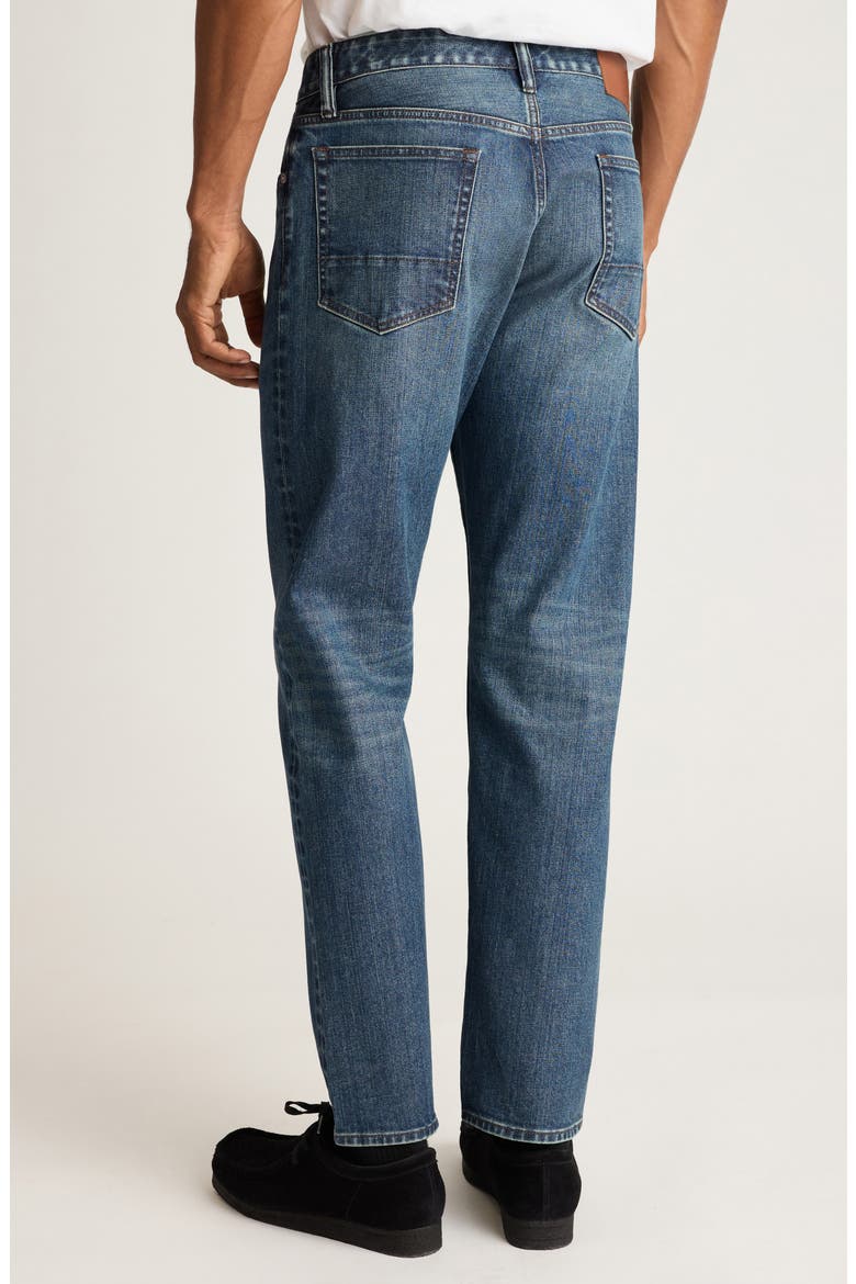Japanese Stretch Selvedge Slim Fit Jeans, Alternate, color, MEDIUM BLUE WASH