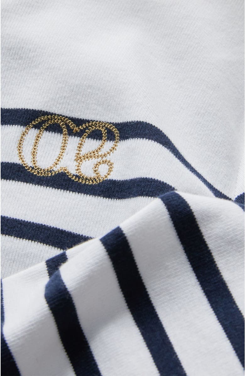 Cache Coeur Benodet Maternity and nursing sailor shirt, Alternate, color, White/Navy