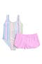 Kids' Salty Stripe One-Piece Swimsuit & Cover-Up Shorts Set
