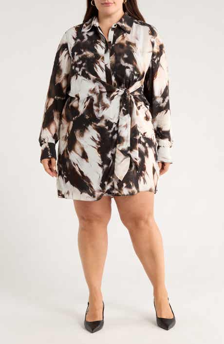 Nordstrom Long Sleeve Faux Wrap Dress