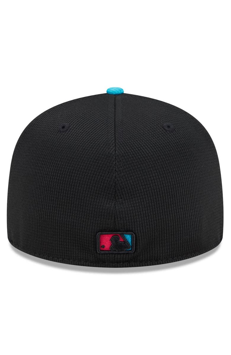 New Era Men's New Era Black/Teal Miami Marlins 2025 City Connect Batting Practice 59FIFTY Fitted Hat, Alternate, color, 