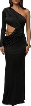 JLUXLABEL Golden Frame Accent Dress
