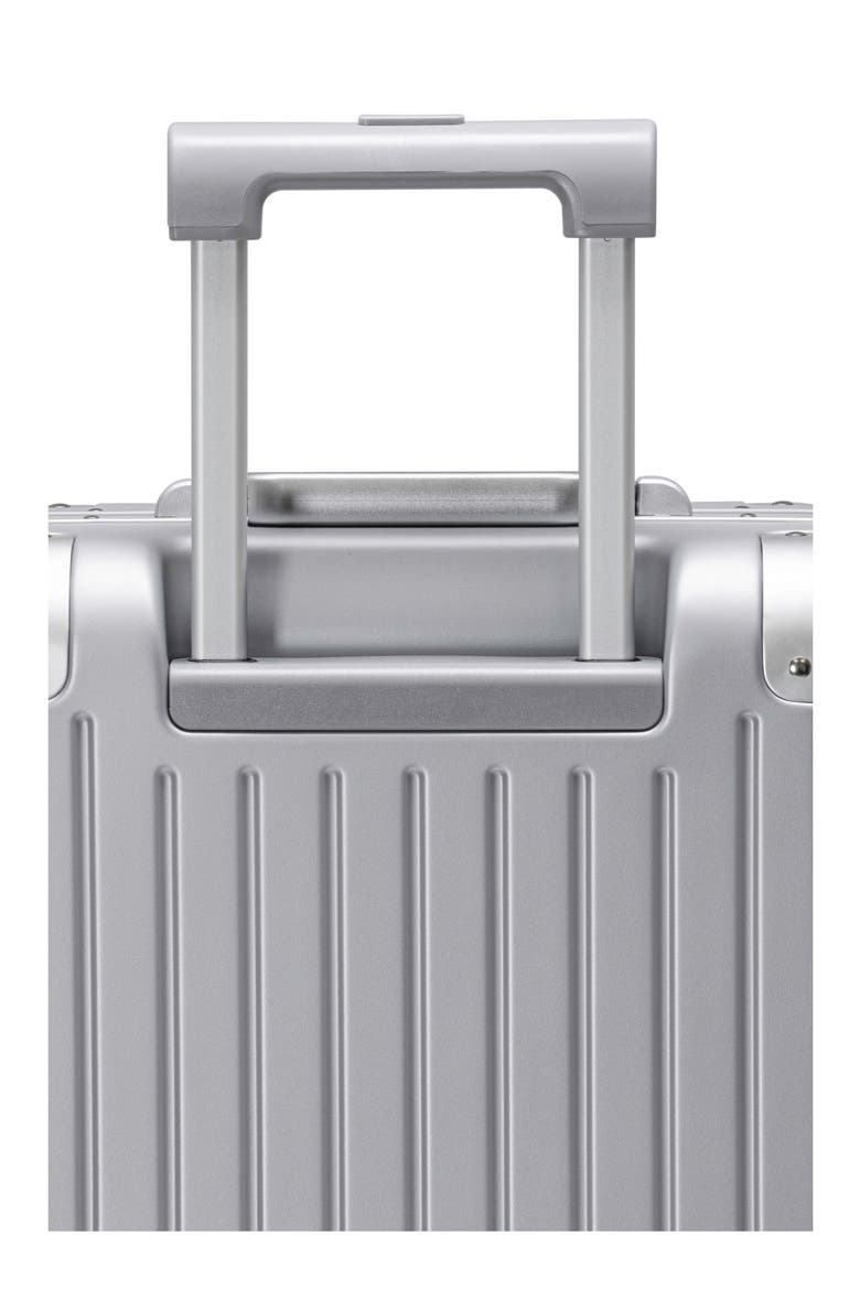 Montro Carry-On Spinner Luggage, Alternate, color, SILVER