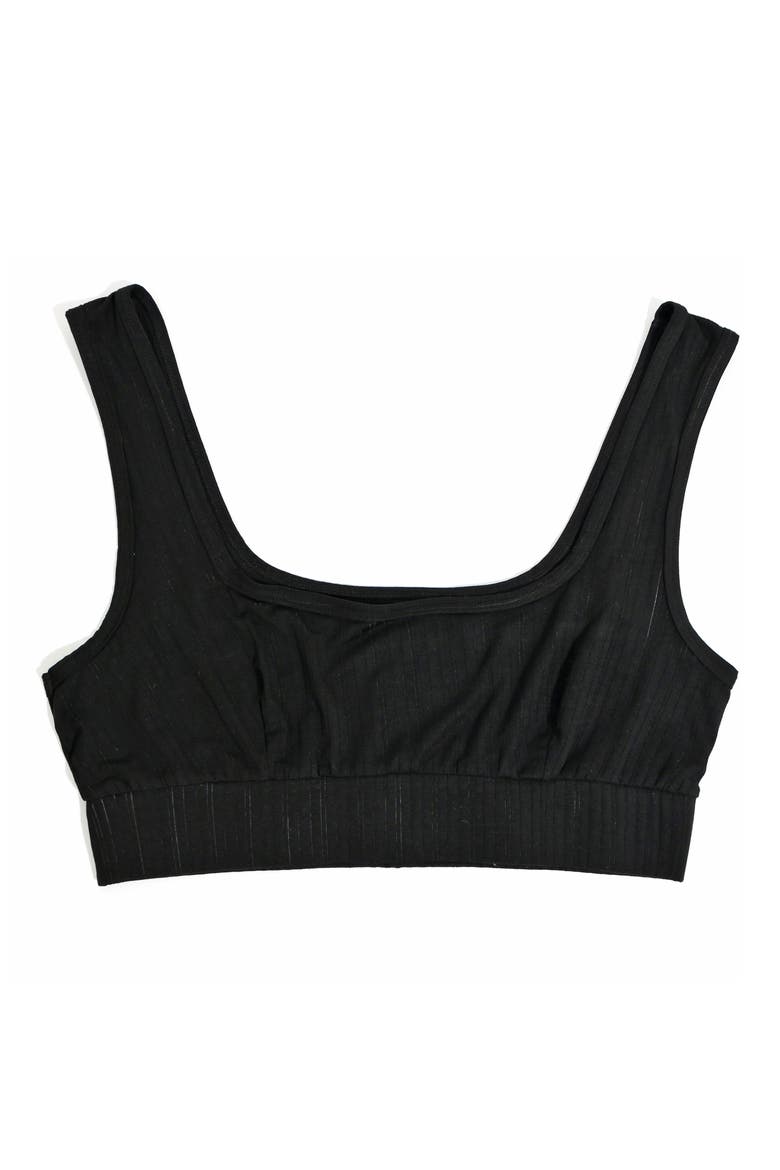 MellowLuxe™ Lounge Bralette, Alternate, color, BLACK