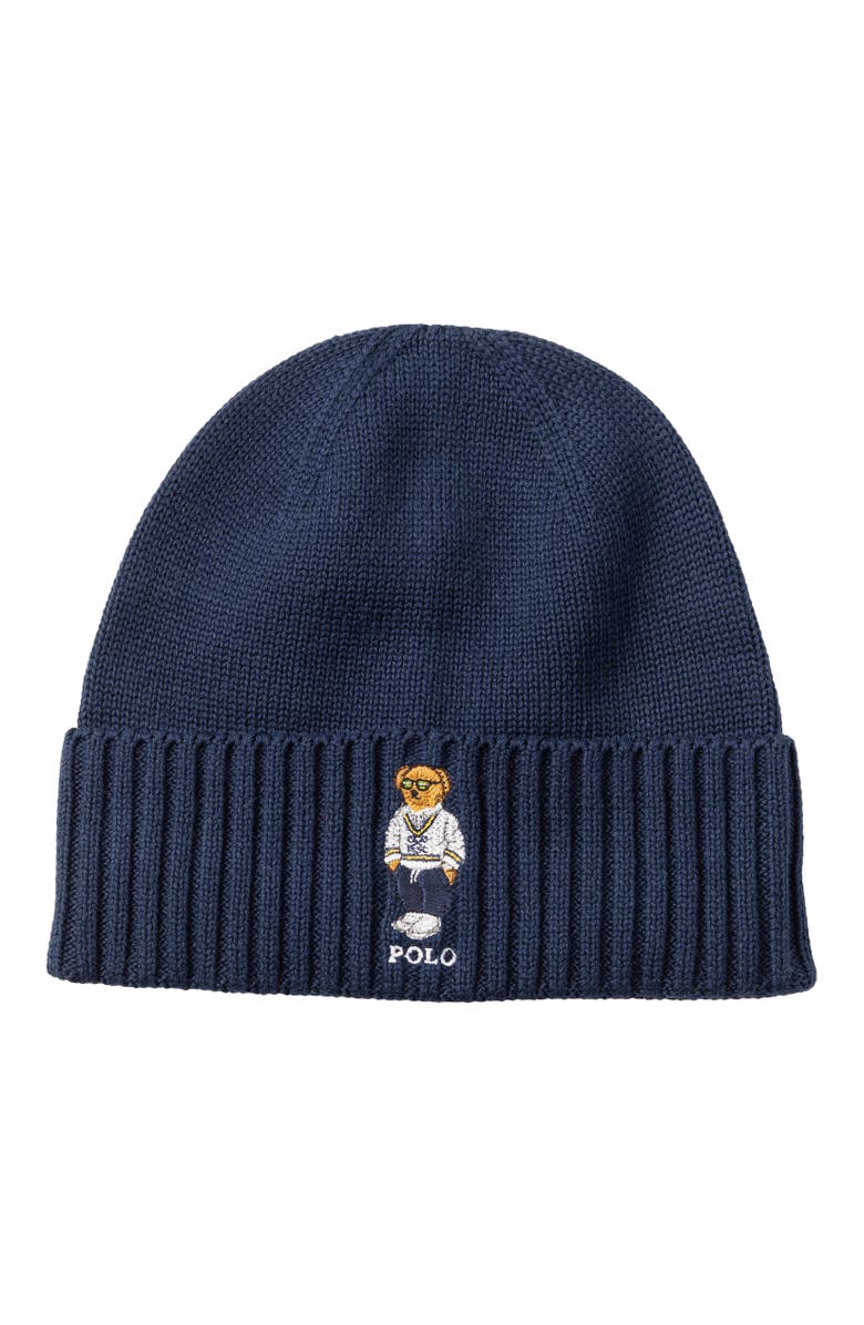 Polo Ralph Lauren Athletic Club Bear Beanie, Main, color,