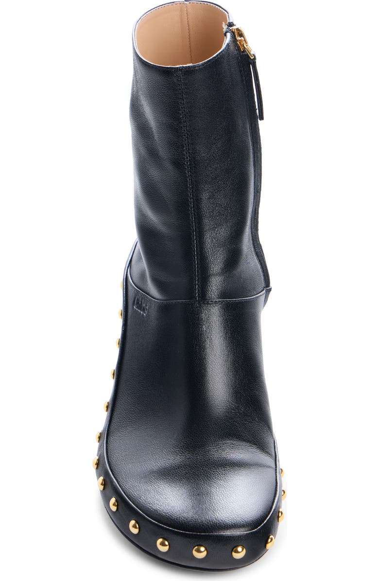 Chloé Junie Studded Kitten Heel Bootie, Alternate, color, Black