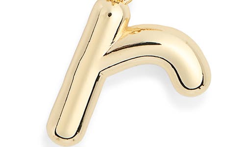 Leith Lowercase Initial Bubble Pendant Necklace In Gold
