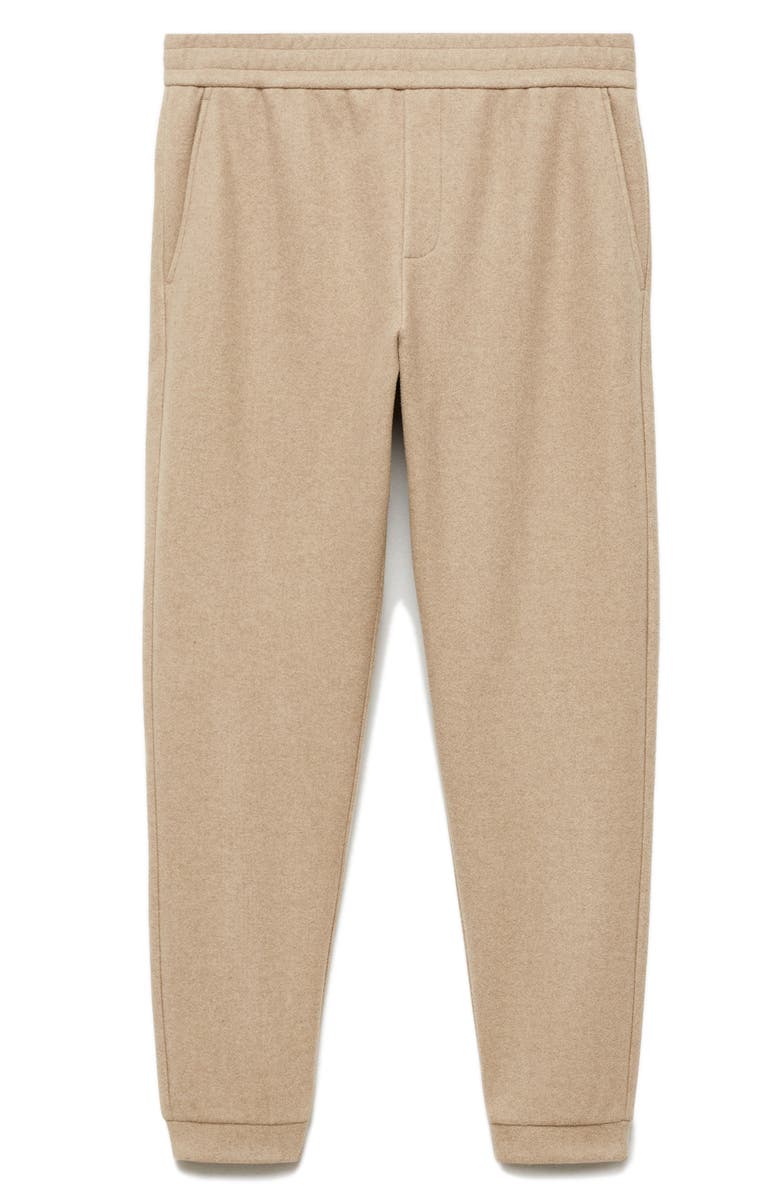 MANGO Flannel Joggers, Main, color, 