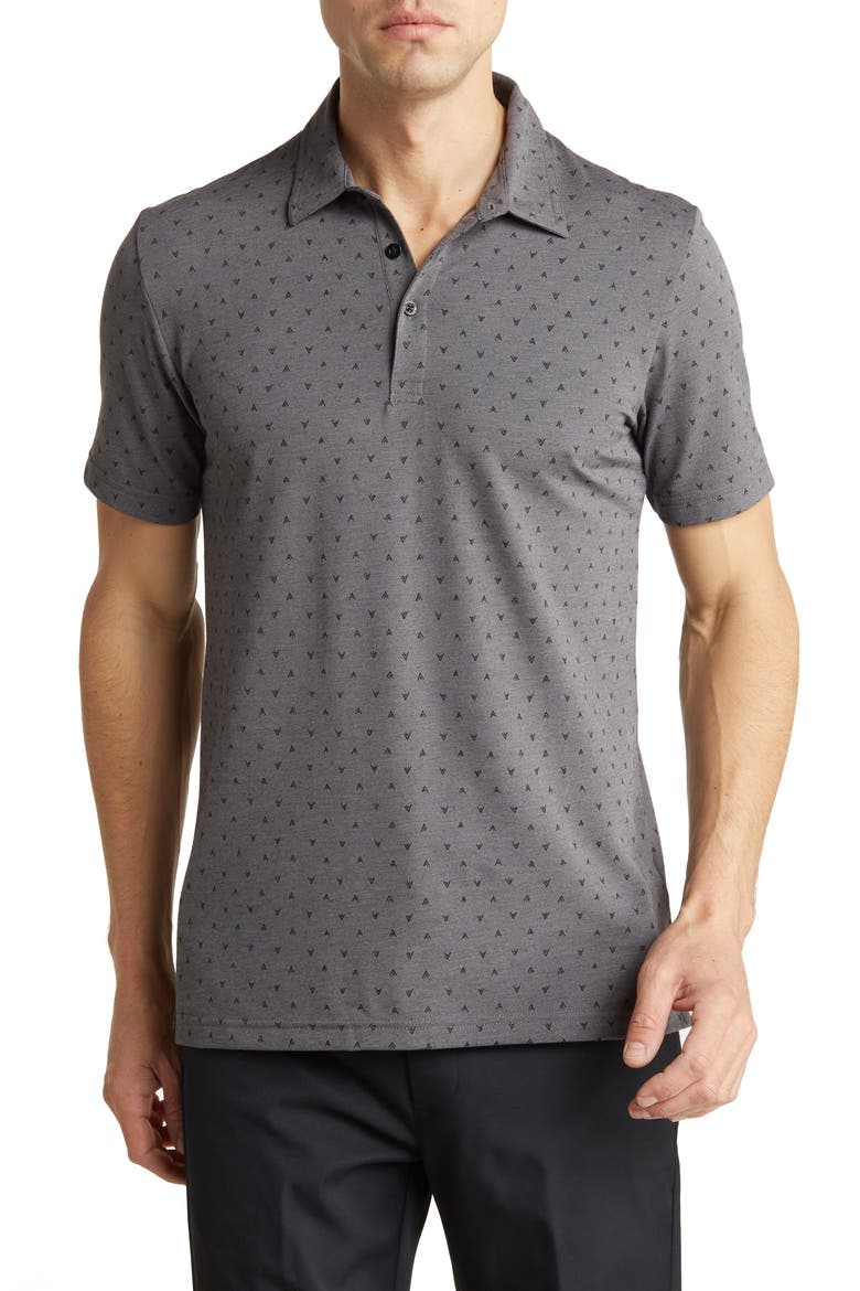 Change Of Address Polo, Main, color, HEATHER DARK GREY