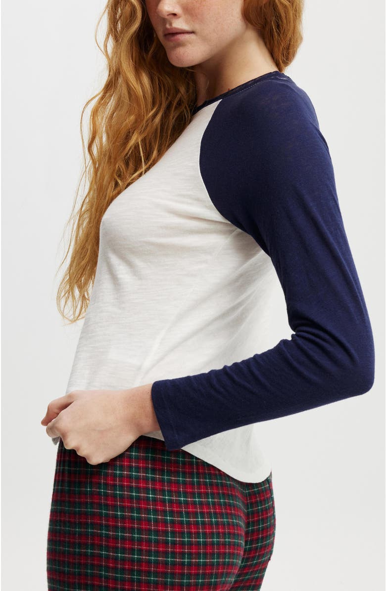 COTTON ON BODY Women's Raglan Long Sleeve Top, Alternate, color, 