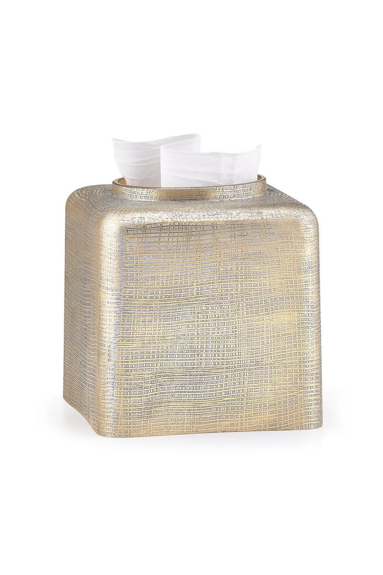 Woven Multi Tissue Cover, Main, color, GOLD/SILVER