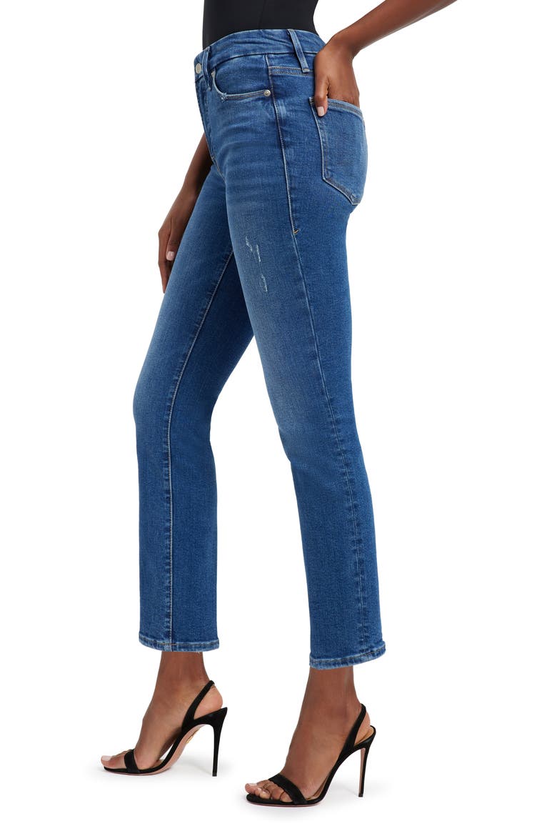 Good Legs High Waist Ankle Straight Leg Jeans, Alternate, color, INDIGO271