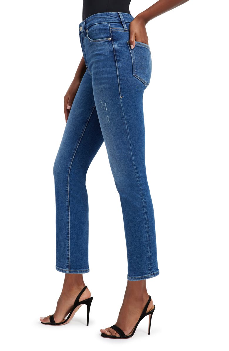 Good American Good Straight Leg Jeans, Alternate, color, Indigo271