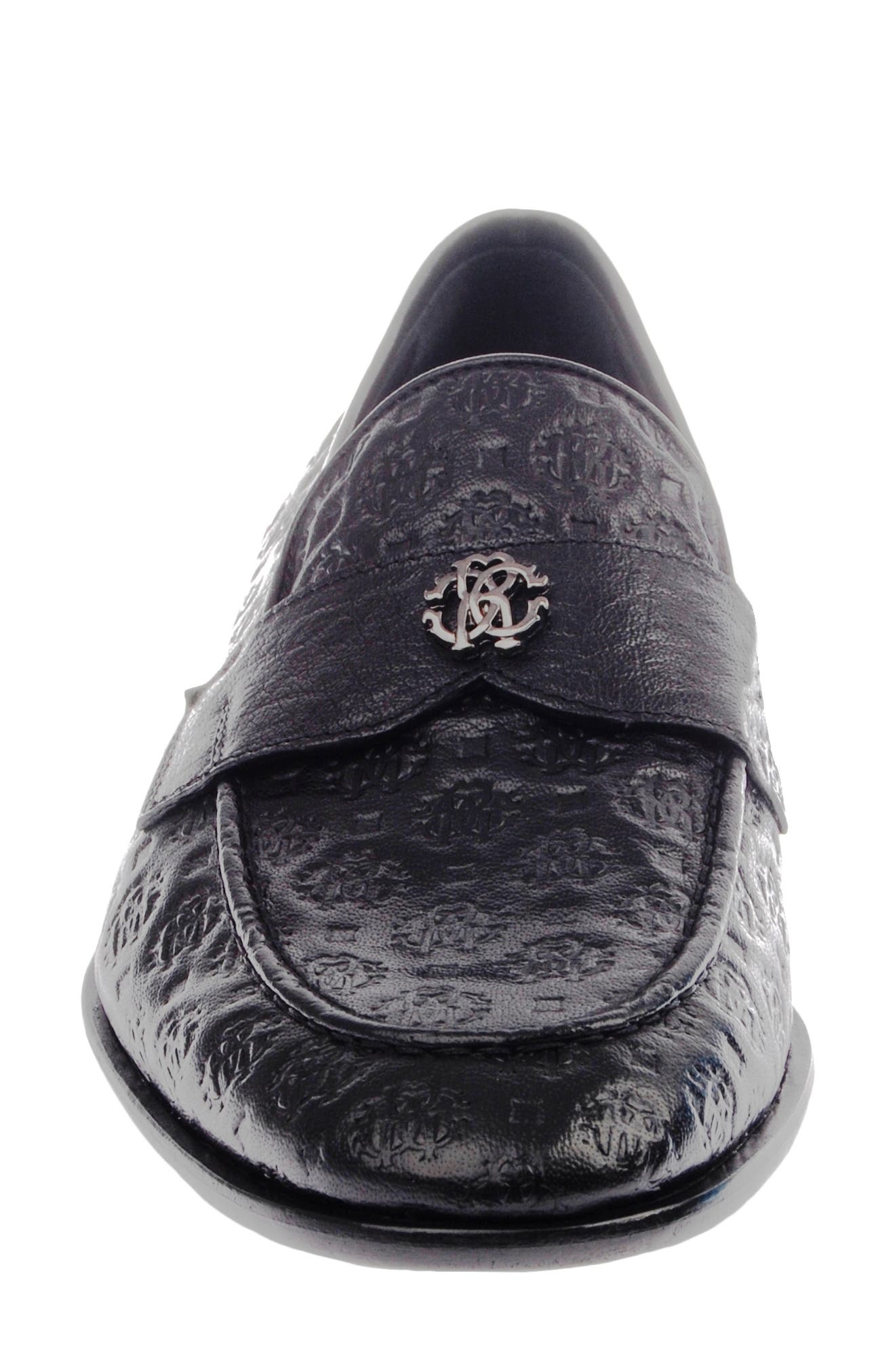 Roberto Cavalli Embossed Loafer, Alternate, color, 