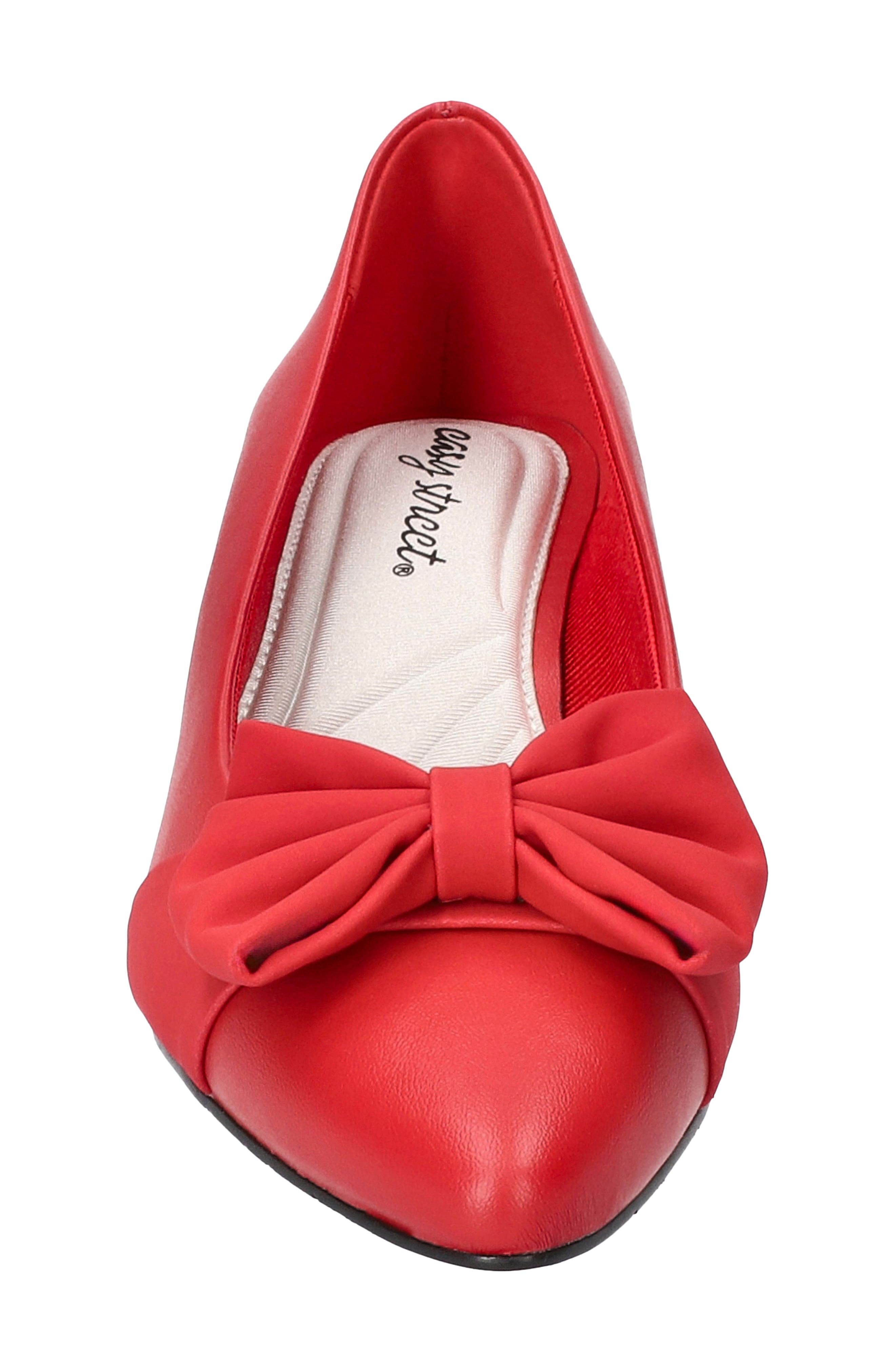 EASY STREET Alva Pointed Toe Pump - Wide Width Available, Alternate, color, Red