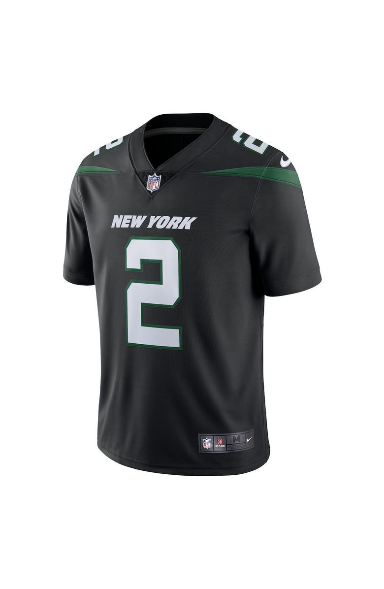 Nike Men's Nike Zach Wilson Stealth Black New York Jets Vapor Limited Jersey, Alternate, color, 