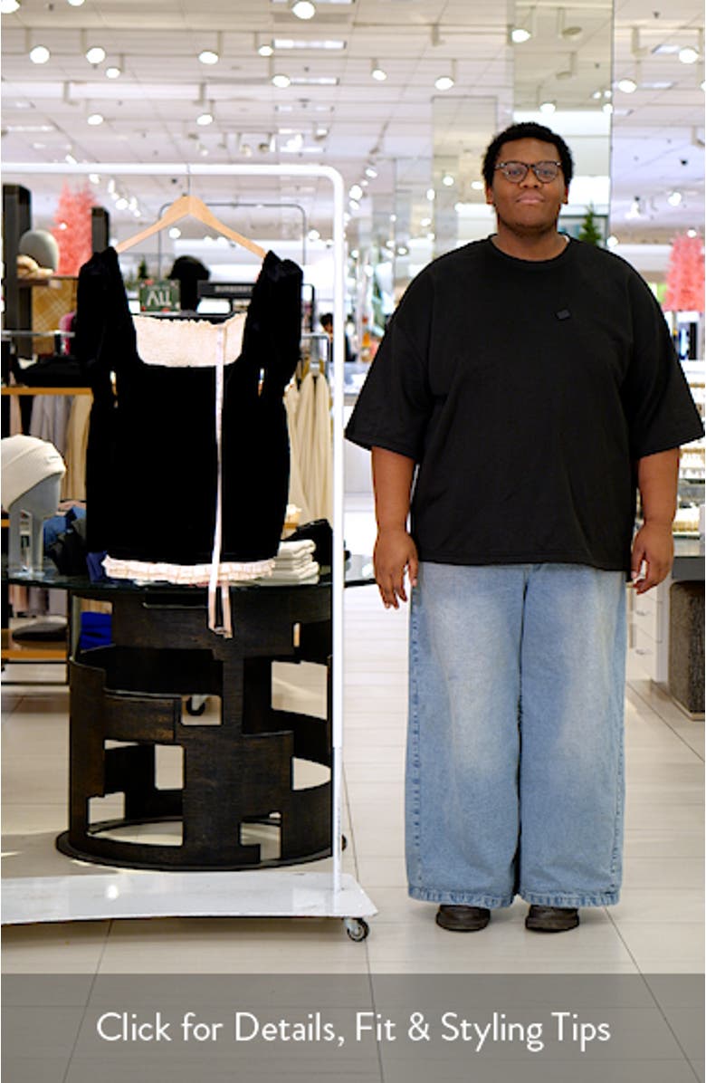 Azaria Long Sleeve Colorblock Velvet Minidress, sales video thumbnail