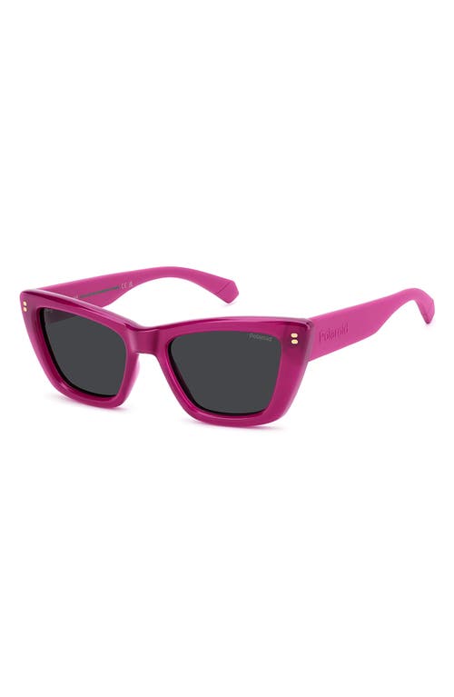 Polaroid 54mm Polarized Cat Eye Sunglasses