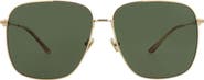 Valentino 61mm Novelty Aviator Sunglasses