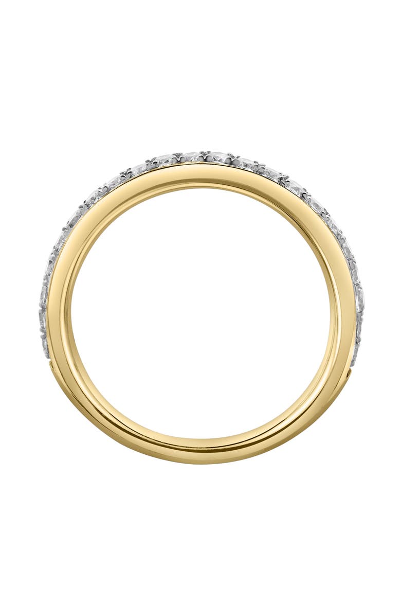 Lina 14K Gold Round Diamond Studded Eternity Ring - 0.51cts, Alternate, color, 14K Yellow Gold