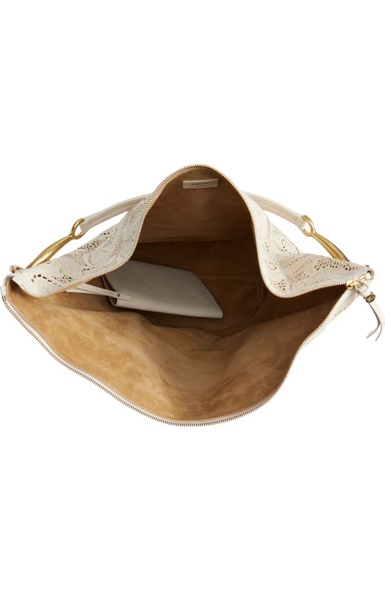 Burberry Large Bridle Leather Hobo Bag, Alternate, color, Soap