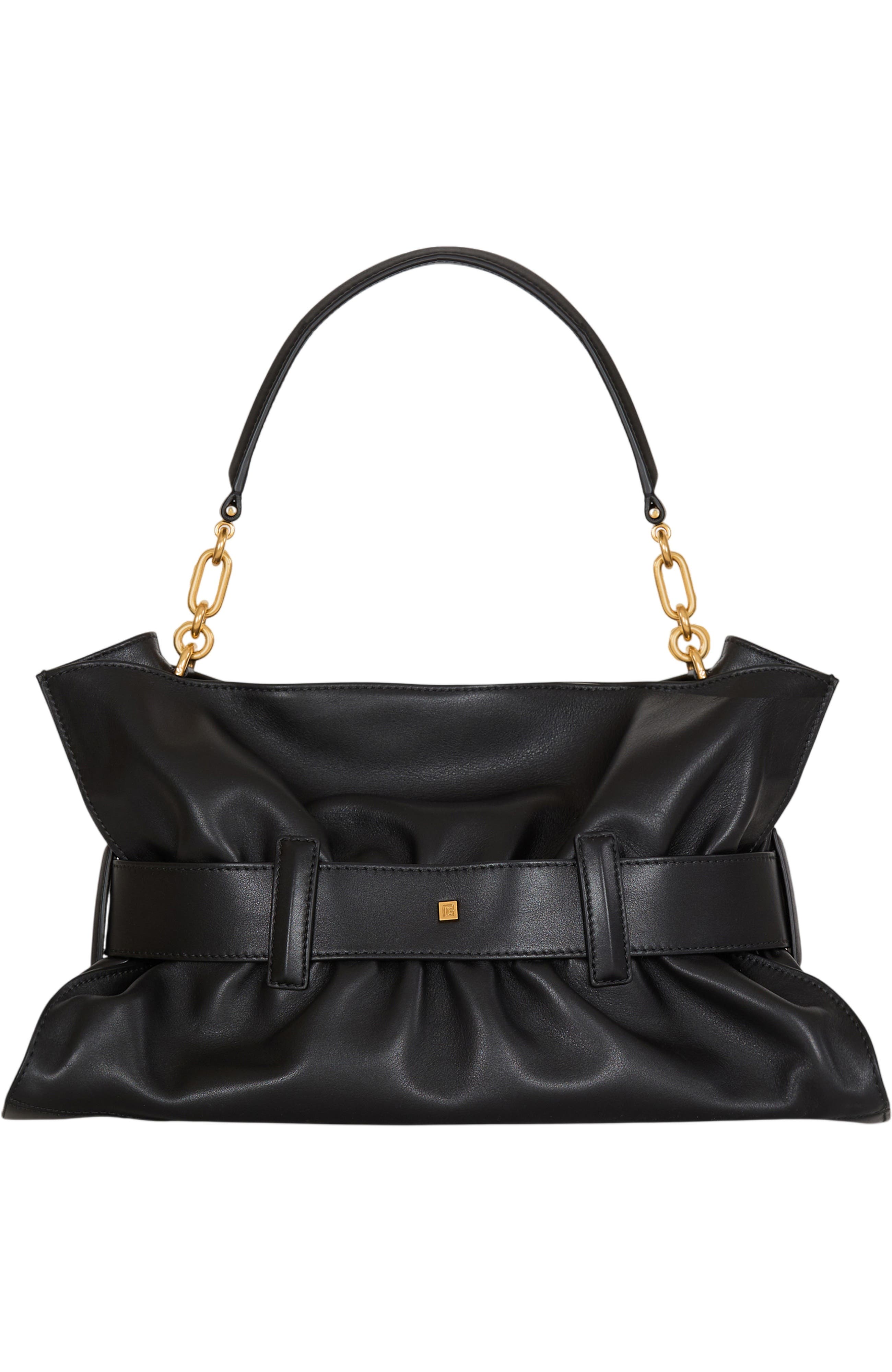 Balmain Medium Anthem bag in smooth leather, Alternate, color, Black
