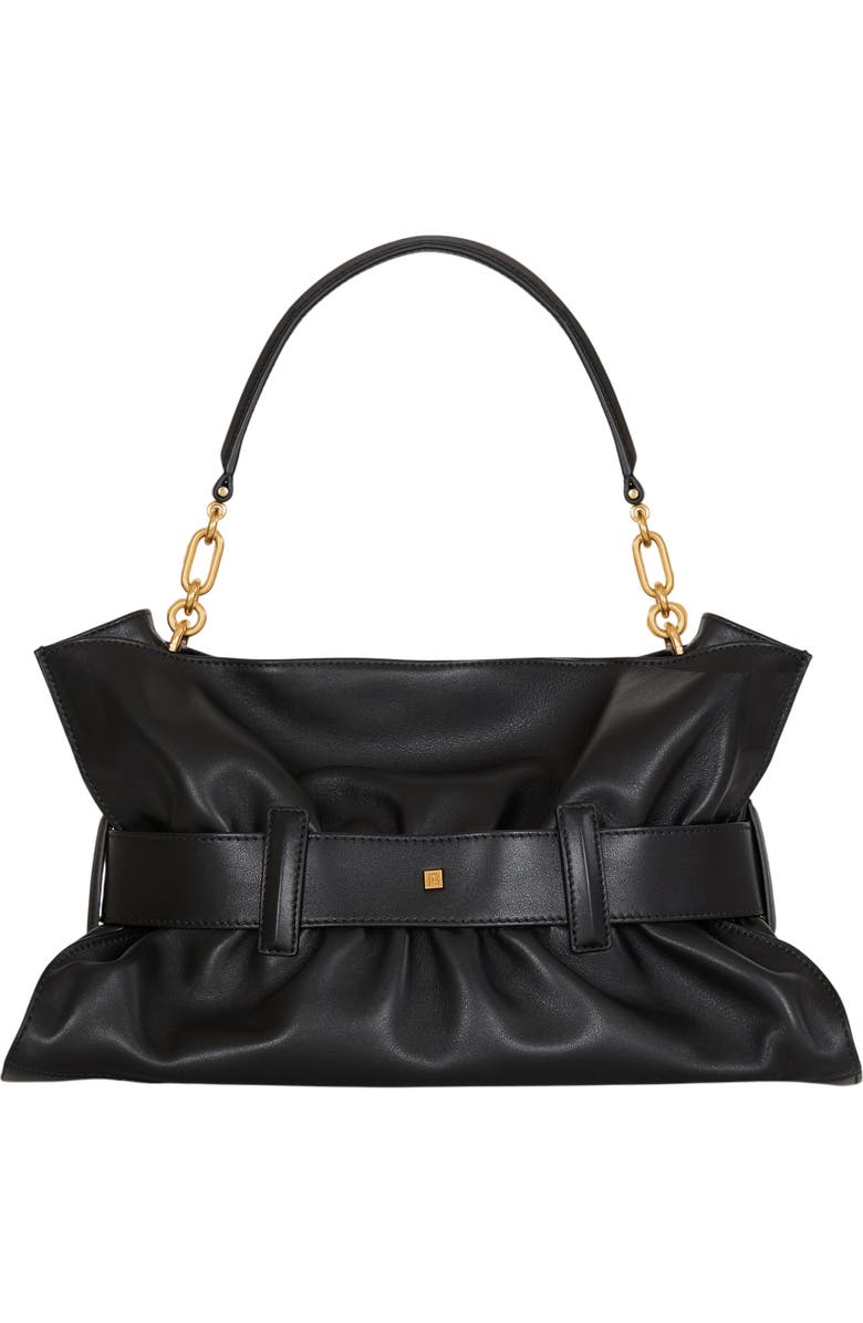 Balmain Medium Anthem bag in smooth leather, Alternate, color, Black