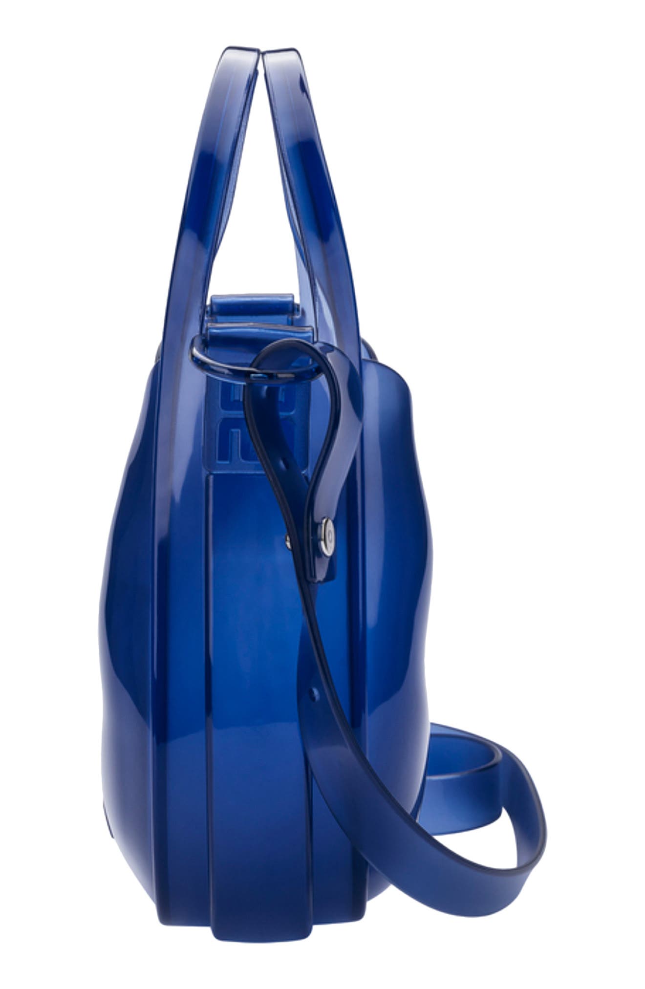 Mirror Crossbody Bag, Alternate, color, TRANSPARENT BLUE