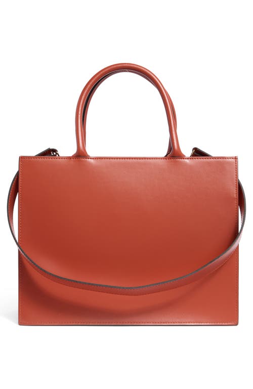 Valentino By Mario Valentino Victoria Gold Leather Tote Bag In Brown