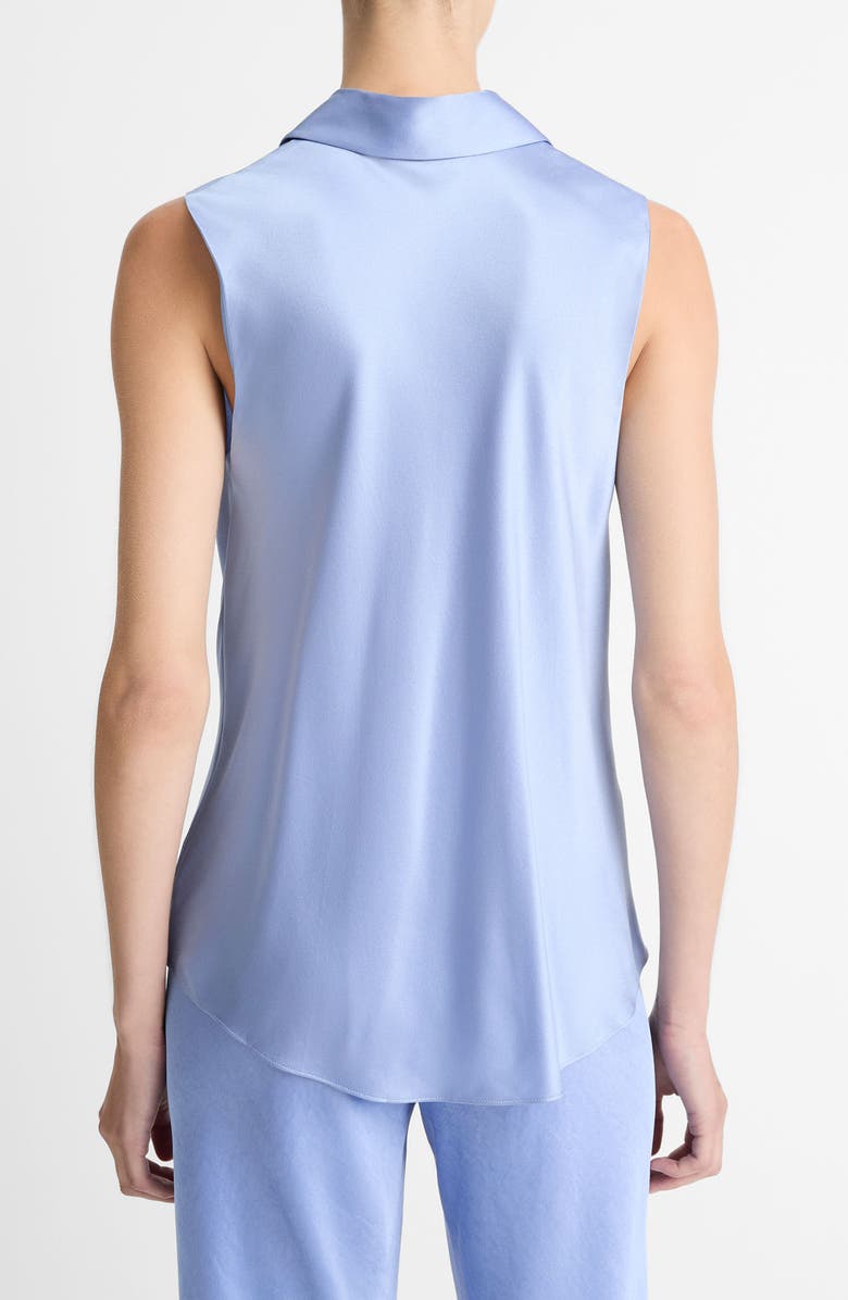 Vince Silk Button-Up Blouse, Alternate, color, Pacific Opal