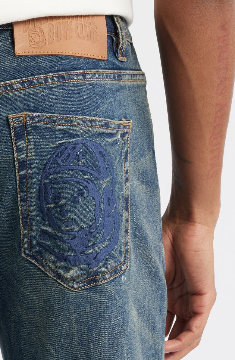 Billionaire Boys Club Portal Distressed Slim Fit Jeans, Alternate, color, Launch