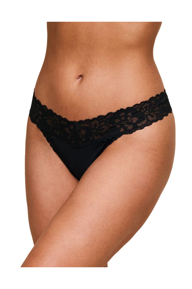 Kourtnie Thong Panties, Main, color, Black