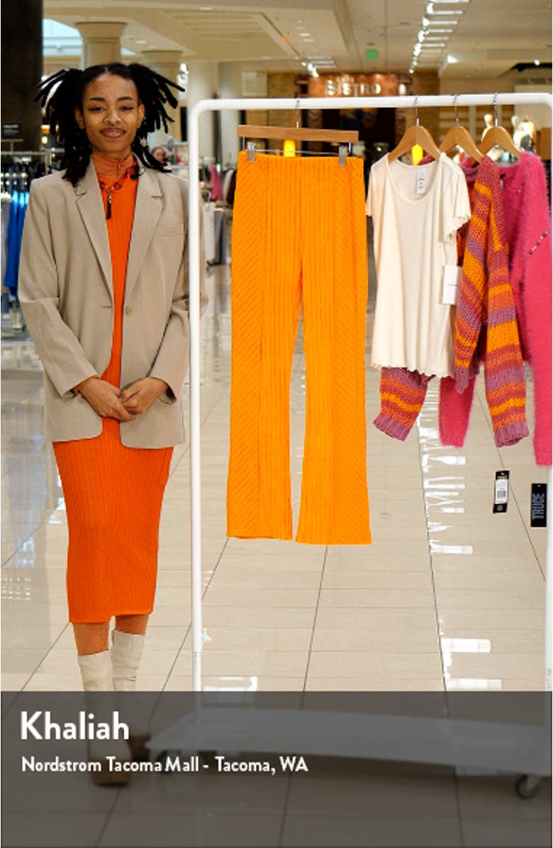 Kids' Rib Velour Flare Pants, sales video thumbnail